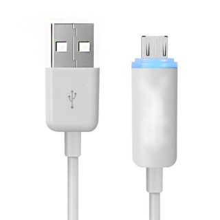 Câble USB/Micro USB Indicateur Charge Akashi Blanc