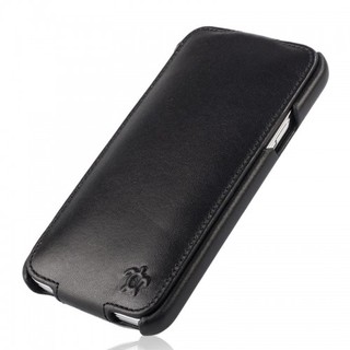 Etui Rabat Samsung Galaxy S5 Issentiel "Prestige" Cuir Ebène