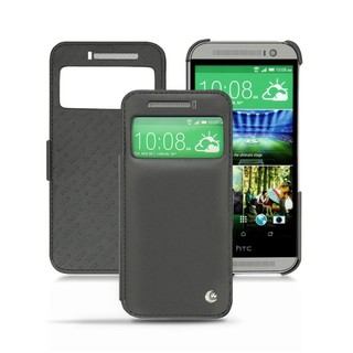 Housse Cuir HTC One M8 Norêve Tradition D Noire