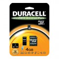 Carte Micro SD HC 4Go 3 en 1 Duracell + adaptateurs vers SD & USB