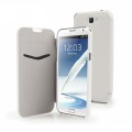 Etui flip folio Samsung Galaxy Note 2 Muvit Blanc